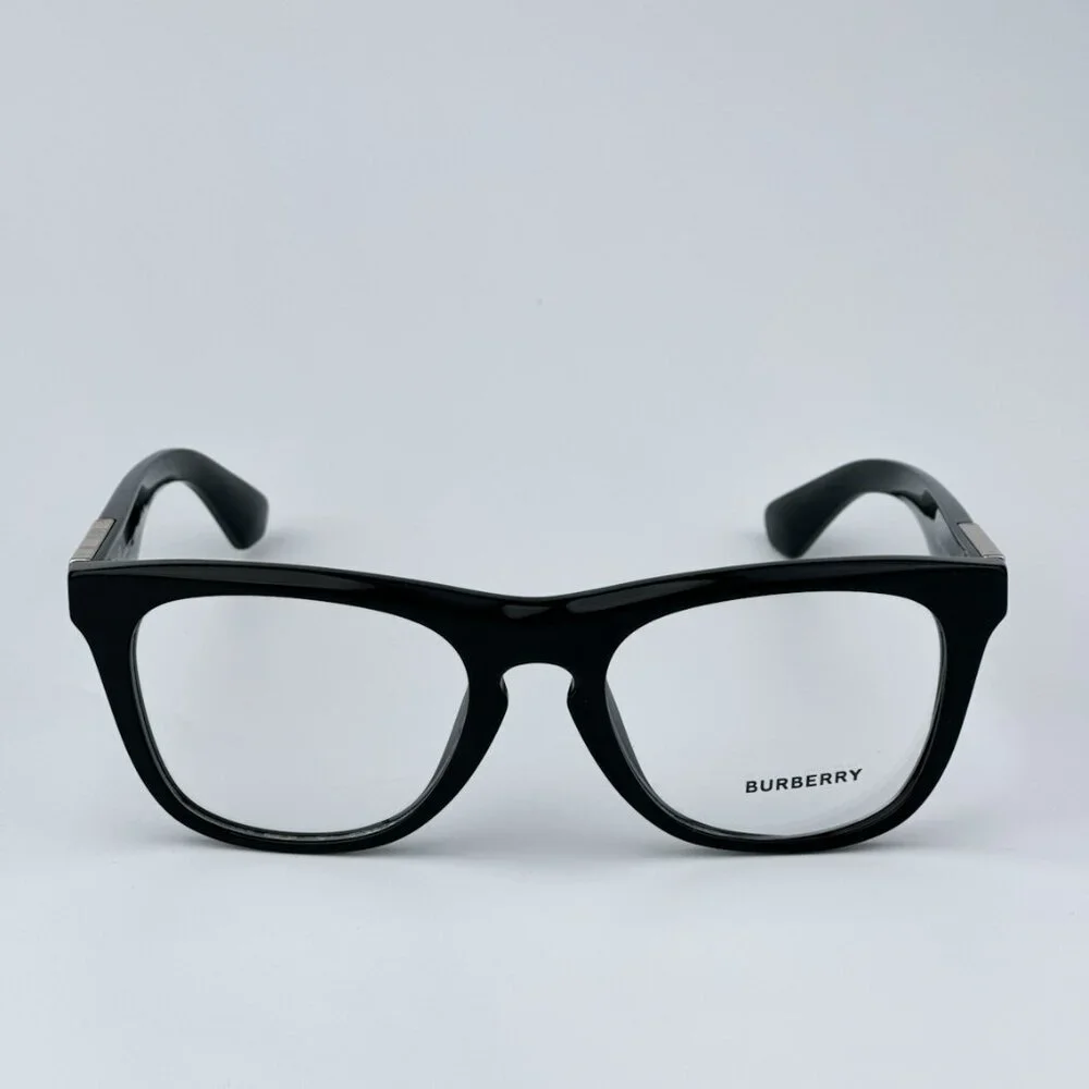 Burberry BE2409 3001 BRAND NEW Eyeglasses Black Square Unisex